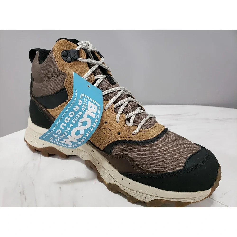 Merrell J004535 Men's 11.5 Speed Solo Mid Waterproof Hiking Boots, Clay/Olive